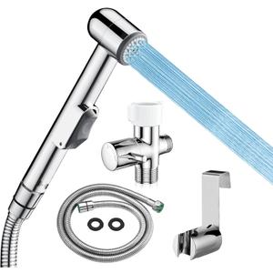 Handheld Bidet Sprayer for Toilet - Durable ABS Bathroom Jet for Feminine Hygiene, Baby Cloth Diaper Washer & Pet Bathing - Lightweight Toilet Attachment with Hose, Easy DIY Installation