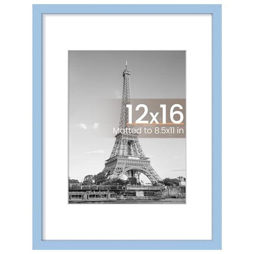 upsimples 12x16 Picture Frame, Wall Decor Poster Frames, Blue 1 Pack