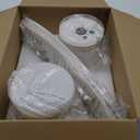 48" Ceiling Fans with Lights-Low Profile Ceiling Fan with Light and Remote/APP Control,Flush Mount,DC Reversible,LED Dimmable Modern Ceiling Fans for Bedroom,Indoor/Outdoor Patio Use(White)