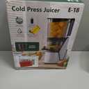 EanOruus Juicer Machines, 3-in-1 Cold Press Juicer with 6.5" Extra Large Chute, 100oz Large Capacity, AC Motor, Makes Juice, Nut Milk & Sorbet, Bright White