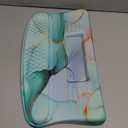 Ergonomic Wave Wrist Rest with Keyboard Stand, Cushioned Palm Rest, Comfortable Integrated Memory Foam for Natural Typing and Relieve Wrist Pain, Green Gold Marble