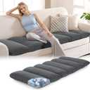 HOMBYS 3-Inch Sofa Topper Pad, Mixed Filled Couch Top Pad Couch Cushion for Enhanced Comfort, Furniture Protection (Gray, 59  27.5  3 inches)