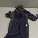 Dog Winter Coat - Warm Fleece Jacket, Windproof Pullover Jumpsuit, Fullbody Pajamas Onesie for Medium Large Dogs (Large, Blue)