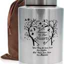 60 lbs Small Urns for Part of Adult Male Female Ashes, Decorative Mini Memorial Cremation Keepsake Urn for Human Child Pet Cat Dog Remains Ashes(Tree of Love)