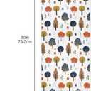 4 x Pfrewn Cute Autumn Forest Trees Leaves Hand Towels for Bathroom Fall Autumn Harvest Rustic Kitchen Dish Hanging Towels Multipurpose for Bath Shower Guest Towel Thanksgiving Decorations 16x30 in