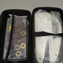 Handheld Sewing Machine, Mini Portable Hand Sewing Machine with 20 Thread Colors Emergency Sewing Kit, Suitable for Clothes, DIY Home Portable Sewing Machines(Black-03-New)