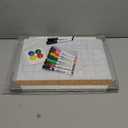 Monthly Calendar Whiteboard Dry Erase Cork Board Combination for Wall, 17"x13" Magnetic Dry Erase Board, Double-Sided White Board, Portable Board for Office, Kitchen, Planning, Memo, School, Home