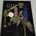 Aifeiter Quill Pen ink Set,Wax Seal Stamp Set,Calligraphy Pen ink Set,Feather Calligraphy Pen Set,Beautiful Gift Calligraphy Set,Christmas Gifts-Blue