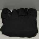 ZESICA Women's Summer Smocked Midi Dress 2026 Casual Puff Short Sleeve Flowy Tiered Boho Beach Vacation Long Dresses (Medium, Black)