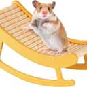 mini&moe Hamster Climbing Toys - Wooden Ladder for Hmaster Bridge Guinea Pig Enrichment Toy Interactive Hamster Cage Accessories for Chinchilla, Rat, Gerbils, Mice and Small Animals