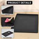 Cunno 2 Pcs Replacement Dog Crate Pan Tray Kennel Bottom Tray Replacement Plastic Bottom Pan for Dog Crate, Black(36")