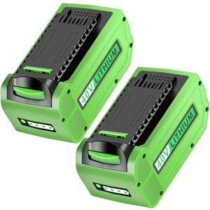 40V Lithium Battery for Greenworks: 40 Volt 6.0Ah 29472 29462 2901319 25302 24322 Battery Replacement for Greenworks 40V G-MAX Lawn Mower - 6Ah 2 Pack