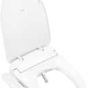 Delta Faucet Refresh Standard Elongated Electric Bidet Toilet Seat, Warm Water Bidet, Bidet Attachment for Toilet, Toilet Seat Bidet, Bidet Toilet Seat Elongated, White 893005E-WH