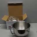 6QT Stainless Steel Mixer Bowl with Handle Compatible with KitchenAid Bowl Lift Stand Mixers KD2661, KL26M, KP26M1, KP26M8, KP26N9, KV25G, KV25M. Food Grade Mixing Bowl for 6QT Kitchen Aid Lift Mixers