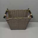 Whitmor Waste Basket with Wood Handles