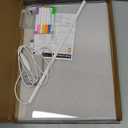 Led Drawing Board for Kids - 7 Colors Glow Doodle Writing Pad for Gifts,15.7X11.8'' Acrylic Neon Dry Erase Board with Stand & Markers, Multifunctional Lighted Memo Message Boards for School Office