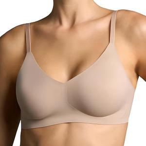 EBY Relief Bra Bras for Women, Seamless and Wireless with Adjustable Straps, Size M