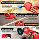 5GPM Fuel Transfer Pump with Auto-Stop & Hand Nozzle, 118'' pumping lift, fit different jug size and depth barrels,no adapters needed,portable gas pump,barrel pump for Gasoline, Diesel, Kerosene