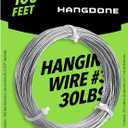 Picture Hanging Wire #3 30lbs 100-Feet, Flexible Steel Wire 18 Gauge for Hang Up Frame/Painting and Mirror