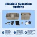 PetSafe Multi-Tier Pet Fountain Large Waterer Great for Cats and Dogs 2 Heights to Drink from Great for Senior Pets 100 Oz Water Capacity Fresh, Filtered Water