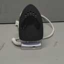 Sunbeam Travel Steam Iron, 1080 Watt, Dual Voltage 120/240, Compact Size, Portable, Non-Stick Soleplate, Soft Touch Handle, Horizontal or Vertical Use, Travel Bag, White and Teal