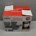 Sunbeam Throw White & Black Buffalo Plaid Microplush Sherpa (Faux Shearling), 4 Heat Settings, 4-Hour Auto Shut-Off, Electric Heated Blanket, 60” x 70”