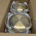 Drink Dispensers for Parties, 2 Pack 1 Gallon Beverage Dispenser with Stand, Drink Dispenser With Glass Lid, juice dispensers for parties