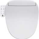 ZMJH 236D Bidet Toilet Seat, Round Smart Unlimited Warm Water, Vortex Wash, Electronic Heated, Warm Air Dryer, Rear and Front Wash, LED Light, Need Electricity, White (Round)