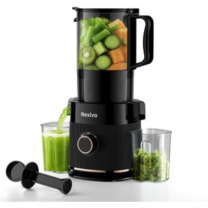 3-in-1 Cold Press Juicer, Whole Apples Zero Prep, 6.5" Chute