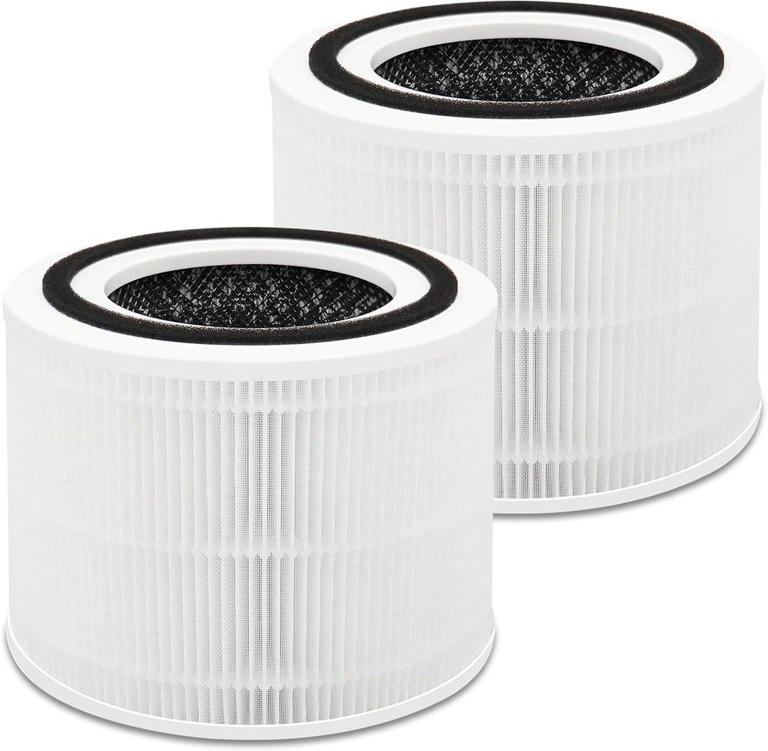 2 Pack 240 True 14 Replacement Filter Compatible with 240 Air Cleaner Purifier, 3-in-1 HP-14 Filter Replacement with Activated Carbon Filter,Fit For Puroair 14 Air Purifier White