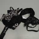 Kaei&Shi Sexy Bra and Panty Sets, Embroidered Lace Floral Lingerie for Women, Matching Two Piece Mesh Sheer Underwire Lingerie Set Boudoir Black Medium