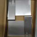 Blulu 2 Pcs Hawaii State Safety Check Sticker Plate Stainless Steel License Plate Bracket with 15 Degree Angled Long 1 Holes Vertical License Sticker Bracket Mount