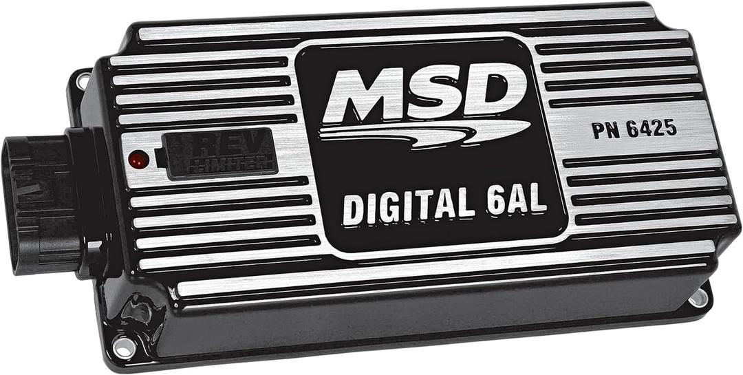 MSD 64253 Black, 6AL, Digital Ignition w/Rev Control - Black