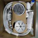 MAKHOON Upgrade Pool Pressure Side Sweeper: Professional Solution for Cleaning Your Swimming Pool (Four Wheels are Better Than Three) Need 1.5" Female Thread Pool Booster Pump Inlet, 4 Bar Pressure