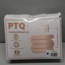 PTQ Waffle Heated Throw Blanket 50"x60"  Electric Blanket with 6 Heat Levels & 4 Timer Settings, Ultra-Soft Faux Fur & Sherpa, ETL Certified, Machine Washable, Ideal Gift for Women (Ivory/Cream)