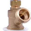 SharkBite 3/4 x 3/4 Inch MHT Brass Crimp Boiler Drain Valve, PEX Pipe, PE-RT, 25494Z