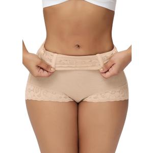 SHAPSHE Tummy Control Shapewear Shorts Fajas Colombianas Moldeadoras Compression Underwear Flat Tummy Butt Lifter Panties (X-Small, Beige)