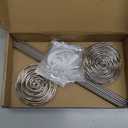 Therwen 20 Pcs Metal Table Numbers 1-20 Table Numbers for Wedding Reception 12 Inch Stainless Steel Party Desk Figure with Sturdy Holder Base for Banquet Wedding Party Event Catering(Silver)