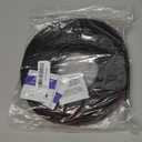 50 Feet D-Shape Rubber Weather Stripping Door Seal Strip, Fingwerk Self-Adhesive Backing Door Weatherstripping for Door Frame Insulation Large Gap, Easy Cut to Size with Tailor Scissors(Black)