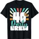40th Party Crew Birthday Squad Funny 40 Year Old Birthday T-Shirt, Size XL, Grey