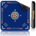 Mahjong Mat, 32.4×32.4 Inch Noise Reduction AntiSlip Mahjong Mat for Table, Mahjong Table Mat for Poker, Card, Board Games Table Mat, Tile Games, Dominoes