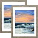 LUCKYLIFE 18x24 Frame in Gray, Gallery Frame for Wall Mounting, 2 Pack