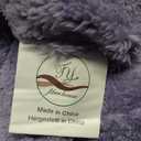 FY FIBER HOUSE Flower Throw Blanket Ultra Soft Blanket Fuzzy Twin Blanket for Bed Couch Sofa, 60"x80", Purple