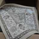 Washable Kitchen Rug Runners for Hallways: 2'x6' Bedroom Runner Rug Non Slip Low-Pile Stain Resistant Soft Carpet Runner for Indoor Entryway Hallways Kitchen Laundry Room Beside Farmhouse (Beige and Brown)