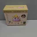 Pretend Play Food for Toddlers 2-5,Wooden Birthday Fake Cake with Candles and Numbers,Tea Party Learning Kitchen Gift Toys for Boys Girls (Cream Cake)