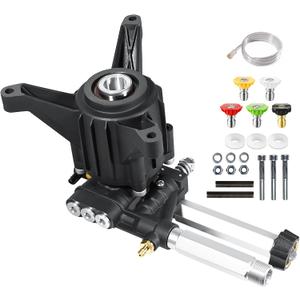 YAMATIC 7/8" Shaft Vertical Pressure Washer Pump, Front Inlet/Outlet 2600-3100 PSI @2.5 GPM Replacement Pump for Power, Compatible with Troybilt, AR, Craftsman