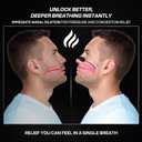 Performance Nose Strips for Breathing (60 Count) - Oil & Sweat Proof Adhesive - Athletic Nasal Strips for Snoring & Sleeping - Black, Wide, Universal Fit, Extra Strength Snoring Solution for Sleep