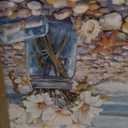 Bathroom Decor Beach Wall Art Ocean Theme Blue Picture Canvas Print Modern Coastal Artwork Framed Hanging Dining Office Living Room (drift bottle)