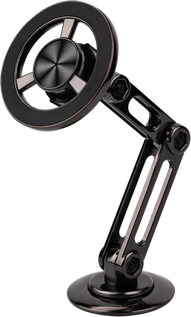 Magnet Phone Holder for Car, 360 Rotation Pro Phone Mount Car Magnetic Practical Car Phone Holder Mount with Metal Ring Phone Holder Accessory for Car Dashboard Air Vent