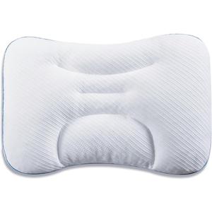 eConstructs PE Soft Pipe Cervical Pillow, Adjustable Ergonomic Contour Neck Pillow for Back and Side Sleepers, Cooling Breathable & Machine Washable, Odorless Support, Sleepy Style